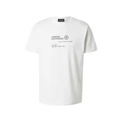 ARMANI EXCHANGE Majica  svetlo siva / črna / off-bela