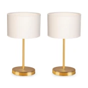 Opviq AYD 2605 Stona lampa, Zlatno-Bela