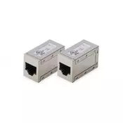 Digitus AT-AG-8-8-C6S-2 adapter za spremembo spola kabla RJ-45 Srebrna
