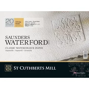 Akvarelni blok CANSON St Cuthberts Saunders Waterford Rough 300 g/m2 26 – 51 cm - 20 listov - 36 × 26 cm