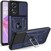 GS Oklepni ovitek za Oppo A78 5G, CamShield Slide, moder