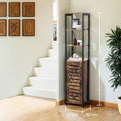 Songmics Visoka omara 37x30x167 cm rjava
