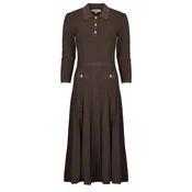 MICHAEL Michael Kors POLO FLARE MIDI DRESS Kostanjeva