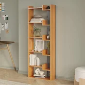 HANAH HOME Polica za knjige Palermo Natural Anthracite