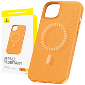 Baseus Magnetic Phone Case for iPhone 15 ProMax Fauxther Series (Orange)