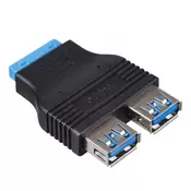 Akyga AK-CA-58 USB 3.0 19-pinski na 2x USB 3.0 adapter za matično ploščo računalnika