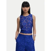 Desigual Top Tanatos 25SWBW25 Modra Slim Fit
