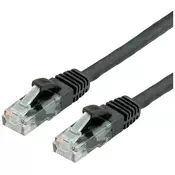 VALUE Value 21.99.1462 RJ45 omrežni kabel\, Patch kabel CAT 6a U/UTP 2.00 m črna  1 kos, (20420481)