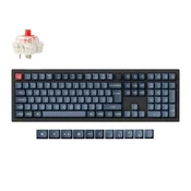 Keychron V6 Max brezžična mehanska tipkovnica, Gateron Jupiter rdeča stikala, RGB, SLO, črna (V6M-D1-UK)