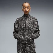 Puma SPORT ANIMAL RELAXED AOP FULL-ZIP WOVEN JACKET, ženski duks bez kapuljace, siva 694004