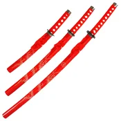 Set Haller - Red Dragon, katana, wakizashi i tanto, crveni
