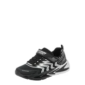 SKECHERS Superge FLEX-GLOW ULTRA črna / srebrna / bela