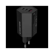 CANYON charger HEXAGON 65 GaN 65W 2xPD 1xQC EU Black