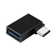 AVIZAR Kotni adapter USB 3.0 na USB-C s sinhronim polnjenjem – ČRN, (21123592)