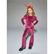 Sinsay - Set sa bluzom i pantalonama - burgundy