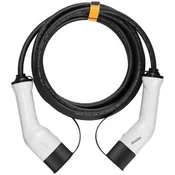VEVOR Polnilni kabel za električni avto Tip 2 na Tip 2 5 m 32A 7 kW črna