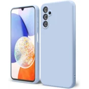 Silikonski ovitek za Samsung Galaxy A18 - mat liquid svetlo moder