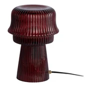 Bordo rdeča steklena namizna svetilka (višina 26 cm) Cadiz – Leitmotiv