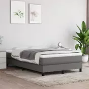 Vidaxl vidaXL Vzmetnica z žepkastimi vzmetmi, temno siva, 120x200x20 cm, blago