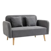 Homestar Dvosedna zofa 130x70x80 cm siva