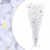 Vidaxl Umestno božično drevo med 150 LED Bela 120 cm PVC in jeklo
