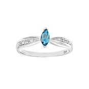DIAMANT LETERNEL Prstan srebrna