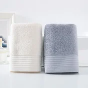King Shore Set peškira, 34x70cm, 2 komada, Belo-sivi