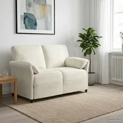Sofa za dvije osobe Krem 138 x 83 x 95 cm Baršun