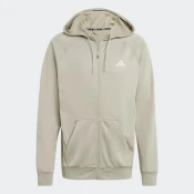 Adidas Muški duks sa kapuljacom Game and go training bl 3s fz hd, Bež