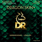DR Strings Dragon Skin+ Coated 80/20 Extra Light 10-48 Strune za akustično kitaro
