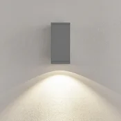 Deko-Light LED zunanja stenska svetilka ShoreLine Pro Square, svetlo siva, 830/840 - Sodobni - Aluminij