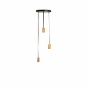 Crna/u prirodnoj boji viseća svjetiljka s mogućnosti zatamnjivanja o 25 cm – tala
