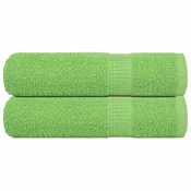 vidaXL Brisače za tuširanje FROGN 2 kosa jabolčno zelene 70x140 cm 360 g/m2