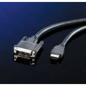 ROLINE kabel DVI-HDMI (11045522), 2m