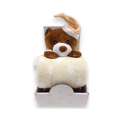 Bbo b200003 set igračka + ćebence sleeping bear - beige ( B200003-1 )