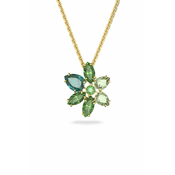 Swarovski Elegantna pozlačena ogrlica s kristali Gema 5658399