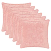 Vidaxl Prevleka za blazino 6 kos HOUTEN Roza 30 x 30 cm