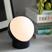 Beacon Lighting Namizna svetilka Beacon Mikoh, črna kovina, steklo - Dnevna soba/jedilnica - črna, bela