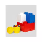 LEGO kocka za shranjevanje BRICK 4/1 (ROOM40150001), multi-pack