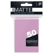 Štitnici za karte Ultra Pro - PRO-Matte Standard Size, Pink (50 kom.)