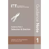 Guidance Note 1: Selection & Erection