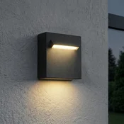 Lucande LED zunanja stenska svetilka Joril, 9,4 cm, črna, IP65 - Sodobni - Aluminij