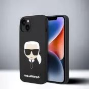 Karl Lagerfeld Etui Karl Lagerfeld Silicone Karls Head za iPhone 14 Plus - črno