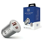 Avtomobilski polnilnik 45W, 1x USB-C + USB-A