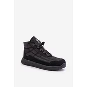 Warm Mens Winter Shoes Laced Progress