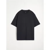 Sinsay - Sweatshirt sa kratkim rukavima od frotirskog pletiva - steel blue