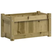 Vidaxl Vrtno cvetlično korito 60x31x31 cm impregnirana borovina