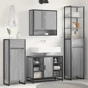 Kupaonski ormar Siva Sonoma 40 x 30 x 100 cm Konstruirano drvo