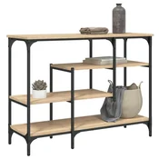 Vidaxl vidaXL Konzolna mizica s policami, hrast sonoma, 100x35x75 cm