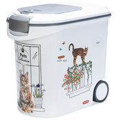 Curver posoda za suho hrano za mačke - dizajn z balkonom: do 12 kg suhe hrane (35 litrov)